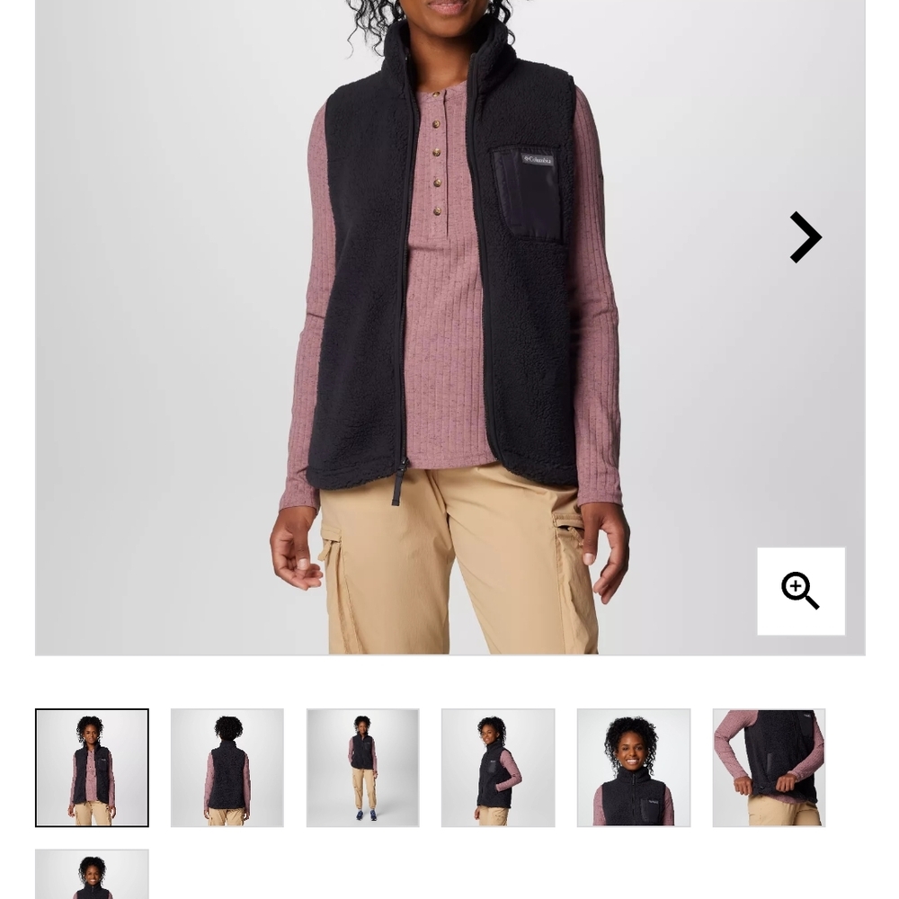Columbia Black Fleece Vest